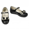 Chaussures enfants petits 51c vernis noir+beige