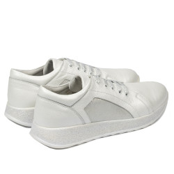Baskets/casual femme 6010 blanc nacré combiné