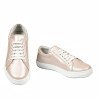 Baskets femme 695 poudre nacrée