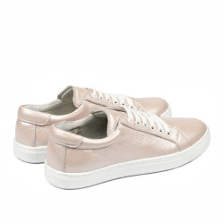 Baskets femme 695 poudre nacrée