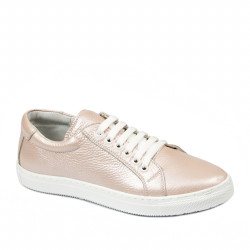 Baskets femme 695 poudre nacrée