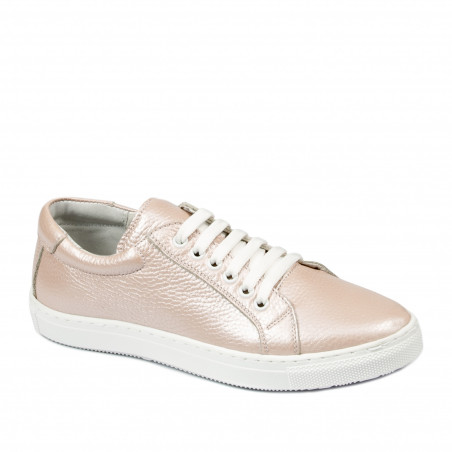 Baskets femme 695 poudre nacrée