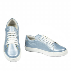 Chaussures de sport femme 695 bleu nacré
