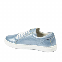 Chaussures de sport femme 695 bleu nacré