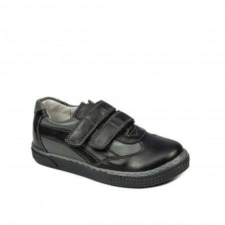 Chaussures enfants petits 16c noir+gris