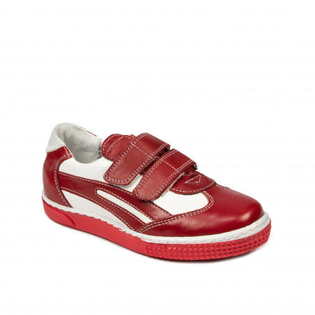 Chaussures enfants petits 16c rouge+blanc