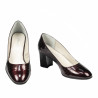 Chaussures élégantes femme 1268 vernis bordeaux