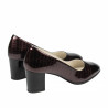 Chaussures élégantes femme 1268 vernis bordeaux