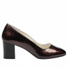 Chaussures élégantes femme 1268 vernis bordeaux