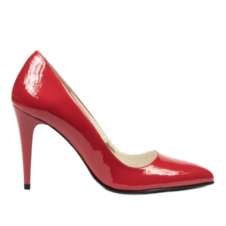 Chaussures élégantes femme 1246 vernis rouge
