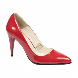 Chaussures élégantes femme 1246 vernis rouge