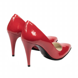 Chaussures élégantes femme 1246 vernis rouge
