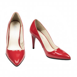 Chaussures élégantes femme 1246 vernis rouge