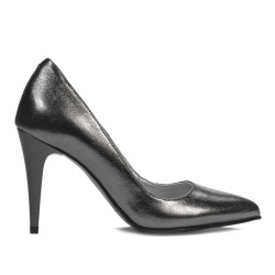 Chaussures élégantes femme 1246 argent nacré