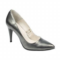 Chaussures élégantes femme 1246 gris métallisé