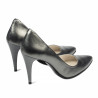Chaussures élégantes femme 1246 gris métallisé