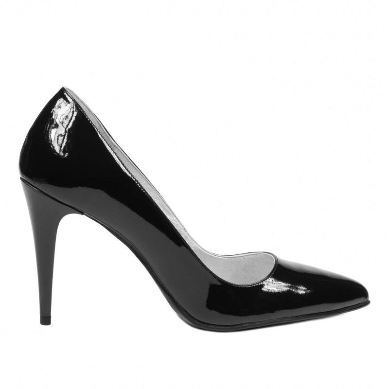 Chaussures élégantes femme 1246 vernis noir