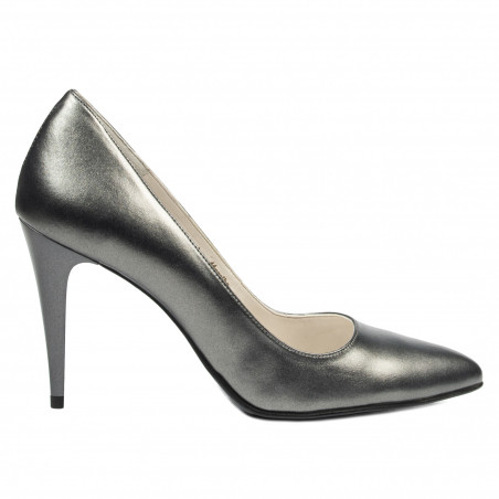 Chaussures élégantes femme 1246 gris métallisé