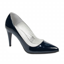Chaussures élégantes femme 1246 vernis indigo