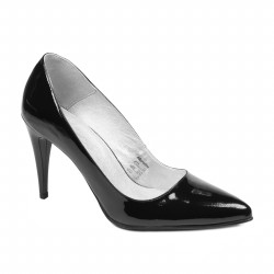 Chaussures élégantes femme 1246 vernis noir