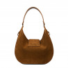 Sac à main femme en bandoulière 036g suède marron