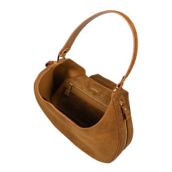 Sac à main femme en bandoulière 036g suède marron