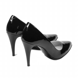 Chaussures élégantes femme 1246 vernis noir