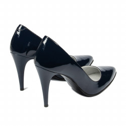 Chaussures élégantes femme 1246 vernis indigo