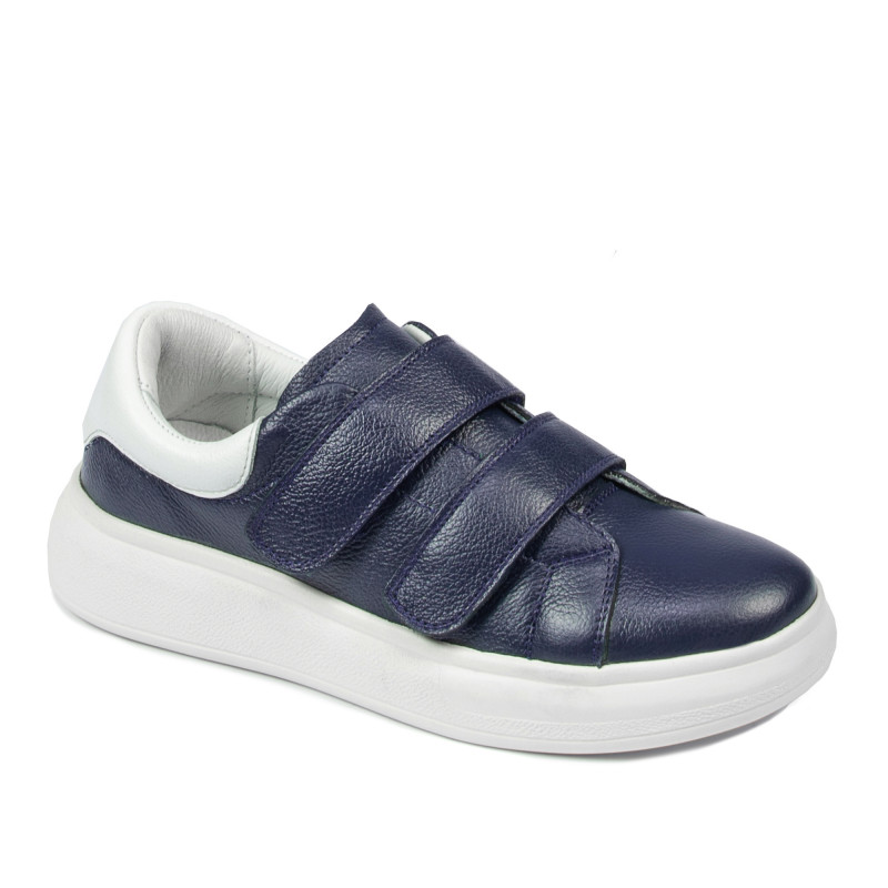 Baskets femme 6008sc indigo+blanc