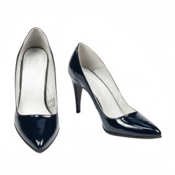 Chaussures élégantes femme 1246 vernis indigo
