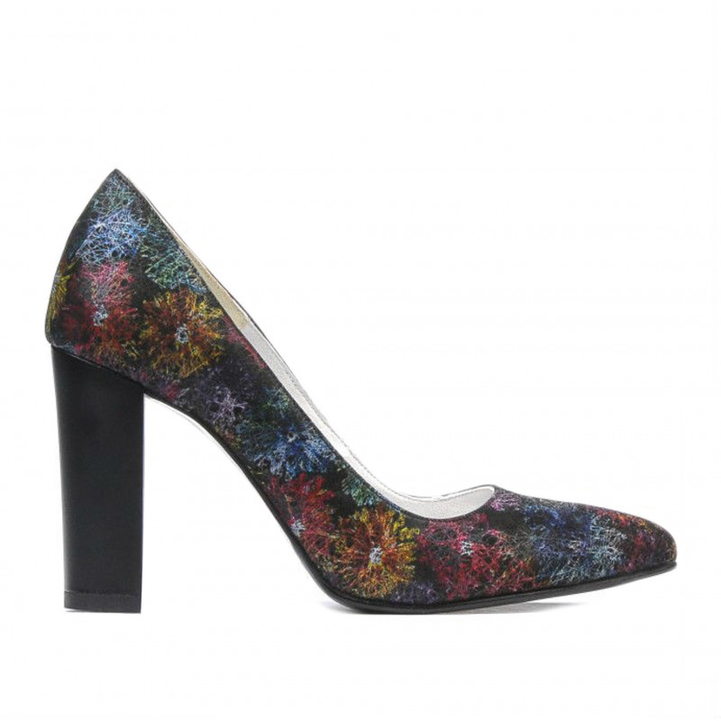 Chaussures élégantes femme 1261 noir pastel