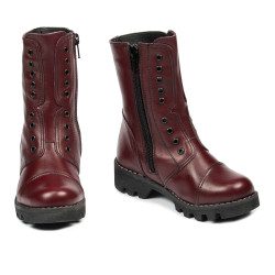 Bottes enfants petits 39c bordeaux