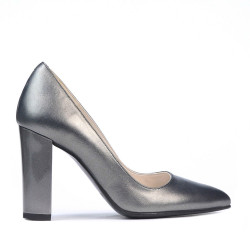 Chaussures élégantes femme 1261 gris métallisé