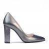 Chaussures élégantes femme 1261 gris métallisé