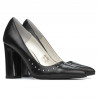 Chaussures élégantes femme 1275 noir satiné