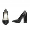 Chaussures élégantes femme 1275 noir satiné