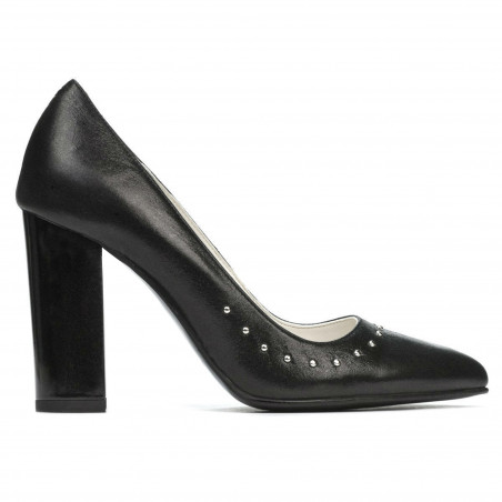 Chaussures élégantes femme 1275 noir satiné