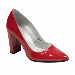 Chaussures élégantes femme 1261 vernis rouge