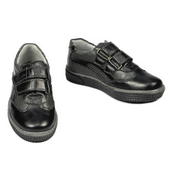 Chaussures enfants petits 16-2c noir+gris