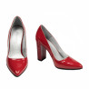 Chaussures élégantes femme 1261 vernis rouge