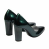 Chaussures élégantes femme 1261 vernis vert nacré