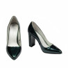 Chaussures élégantes femme 1261 vernis vert nacré