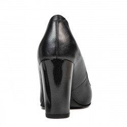 Chaussures élégantes femme 1261 anthracite nacré