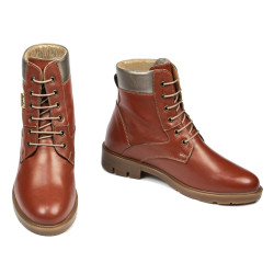 Bottes femme 3316 marron combiné