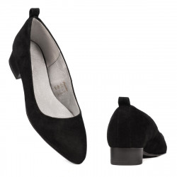 Chaussures élégantes/casual femme 1285 noir antilope
