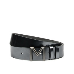 Ceinture femme 17-1m vernis anthracite