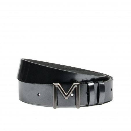 Ceinture femme 17-1m vernis anthracite