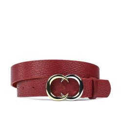Ceinture femme 12m biz rouge