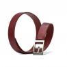 Ceinture femme 10m cuir rouge
