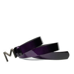 Ceinture femme 17-2m vernis violet+noir